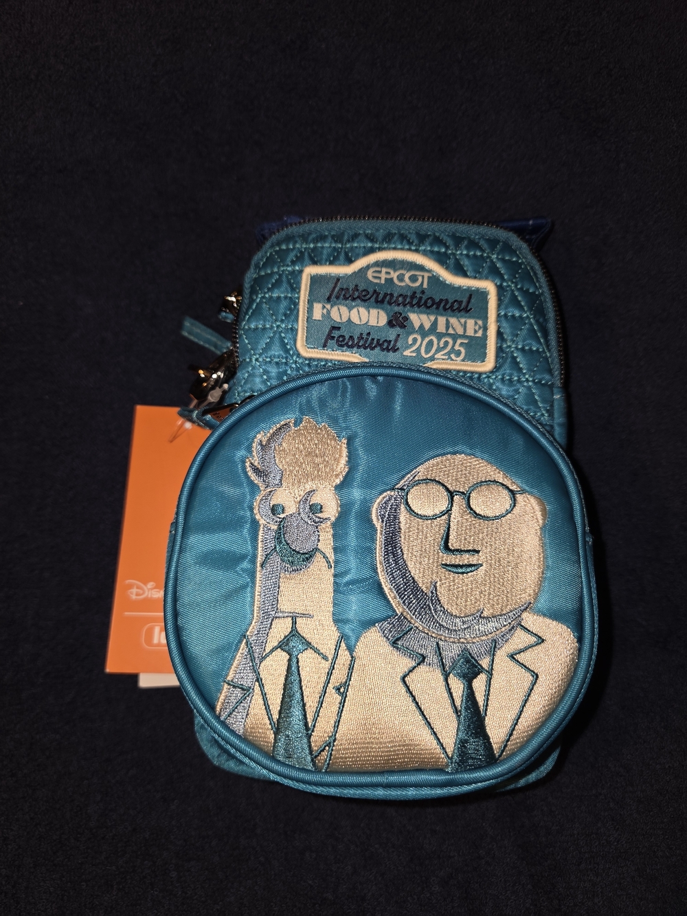 Disney Teal EPCOT Food & Wine Festival 2025 Mini Crossbody Bag